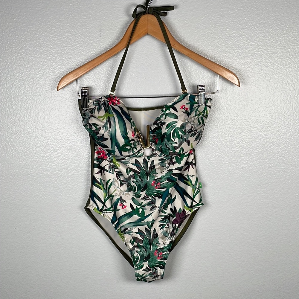 Bahia do Brasil Tropical one piece molded cups removable straps size medium